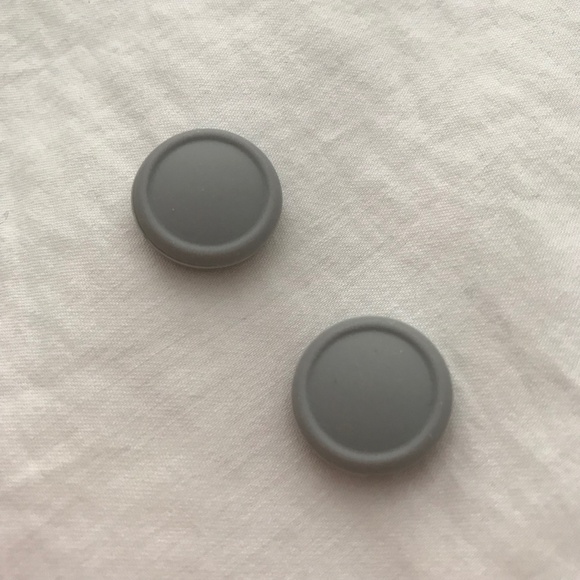 NEW Nintendo Switch Joy Con Thumb Grips Joystick Caps Covers Light Grey - Picture 2 of 6